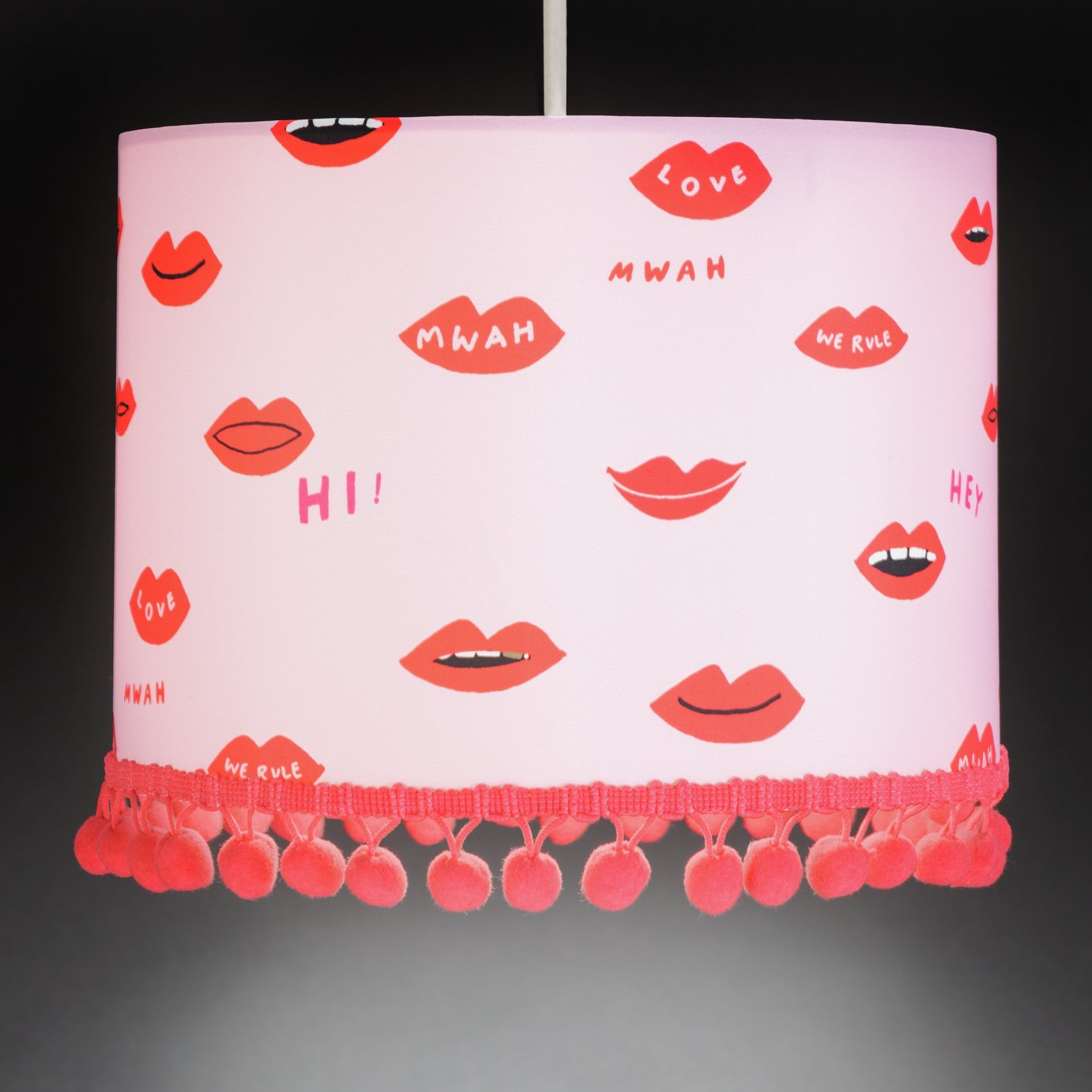 Argos Home Happiness Printed Pom Pom Shade Review