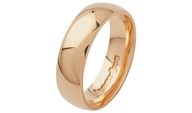 Pure Plain Gold Rings 24k Yellow Gold Wedding Bands For Men