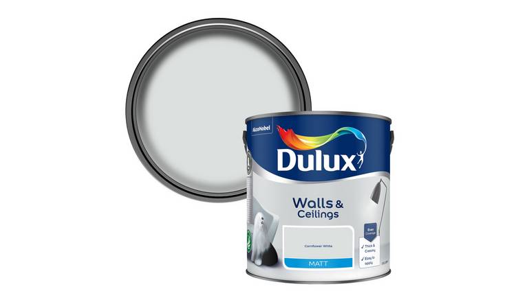 Dulux Walls & Ceilings Matt Cornflower White - 2.5L