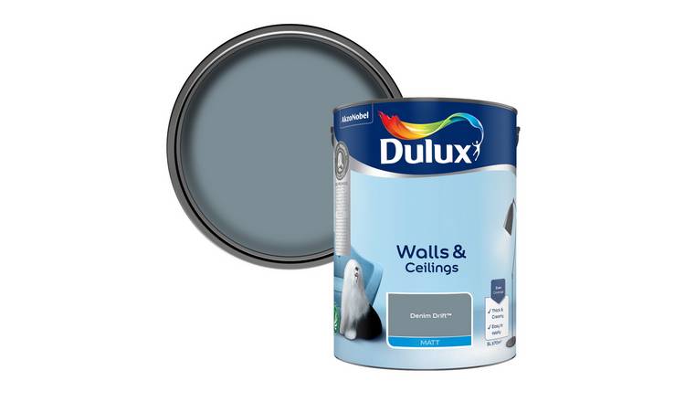 Dulux Walls & Ceilings Matt Denim Drift - 5L
