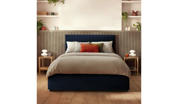 Silentnight Dusk Fabric Kingsize Headboard - Blue