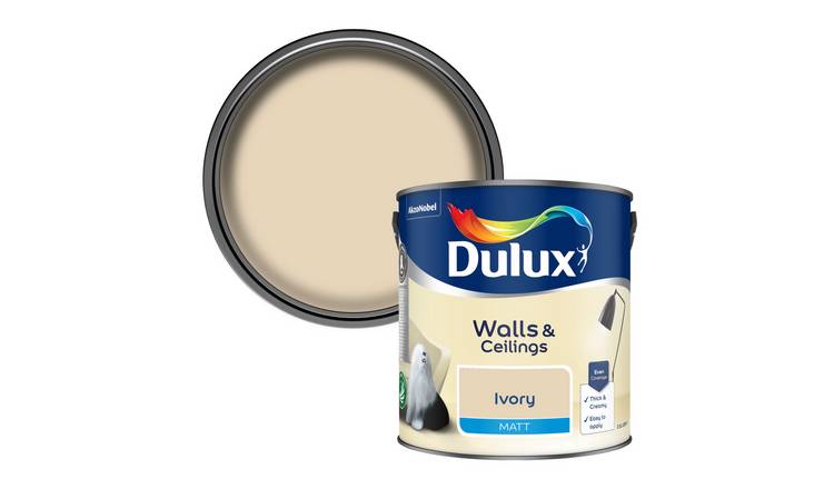 Dulux Walls & Ceilings Matt Ivory - 2.5L
