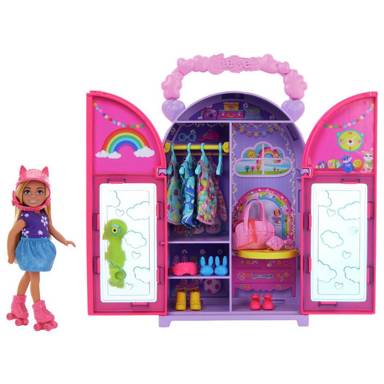 Barbie Chelsea Doll & Closet Playset, Clothes & Accessories 0