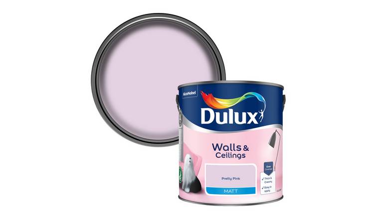 Dulux Walls & Ceilings Matt Pretty Pink - 2.5L