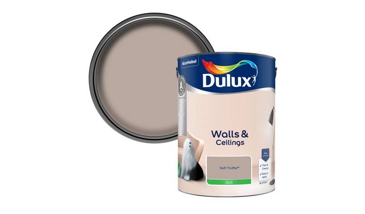 Dulux Walls & Ceilings Silk Paint Soft Truffle - 5L