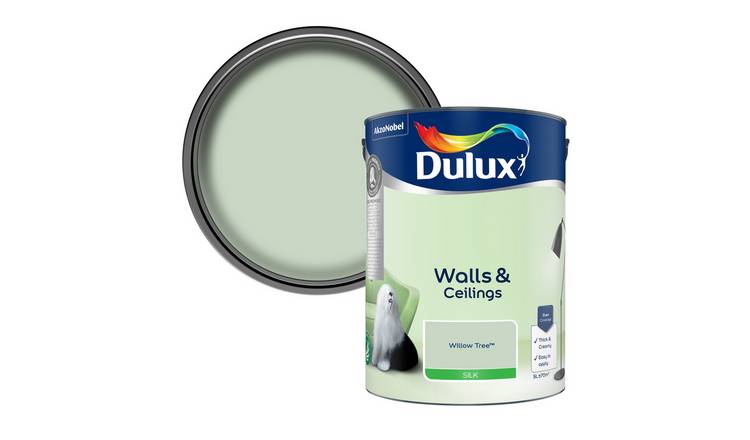 Dulux Walls & Ceilings Silk Paint Willow Tree - 5L