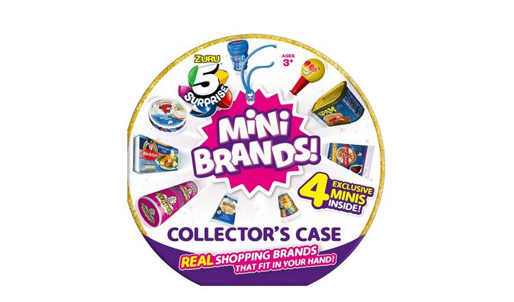 5 Surprise Toy Mini Brands Series 3 Collector's Kit by ZURU (3 Capsules + 1  Collector's Case)  Exclusive Mystery Capsule Real Miniature Brands