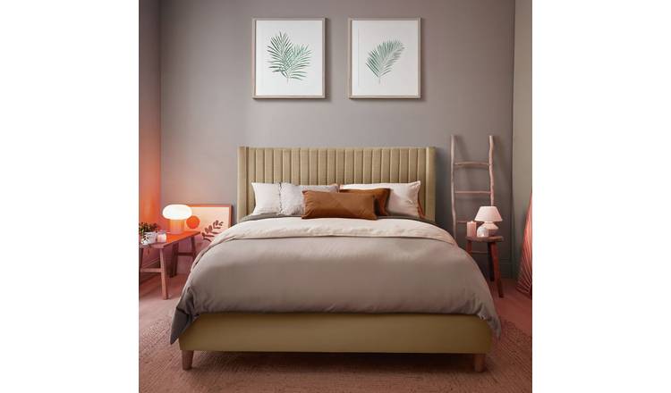 Silentnight Slumber Fabric Kingsize Headboard - Sandstone