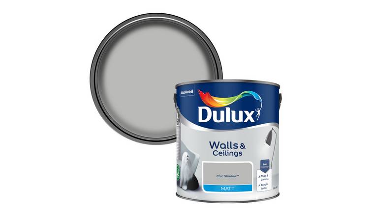 Dulux Walls & Ceilings Matt Paint Chic Shadow - 2.5L