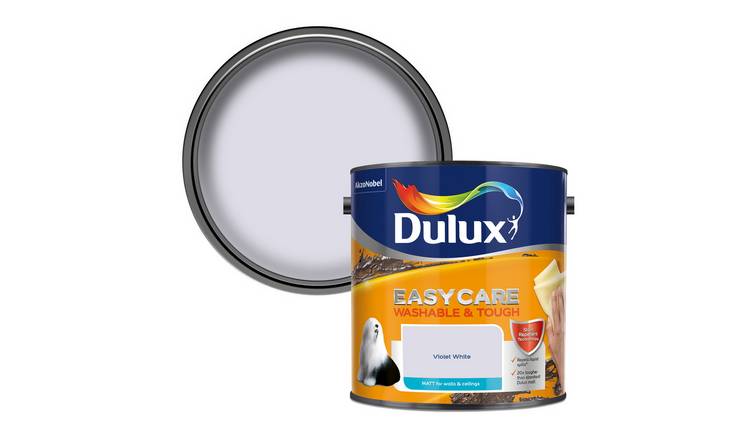 Dulux Easycare W&T Matt Paint Violet White - 2.5L