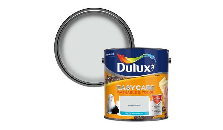 Dulux Easycare W&T Matt Paint Cornflower White - 2.5L