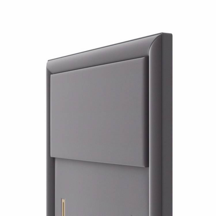 Silentnight Palermo Fabric Kingsize Headboard - Grey 0