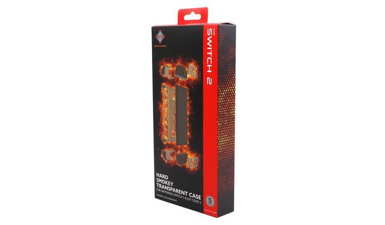 Deltaco Hard Smokey Transparent Case For Switch 2, Joy-Con 2