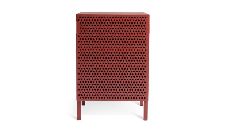 Habitat Landan 1 Door Bedside Table - Burgundy