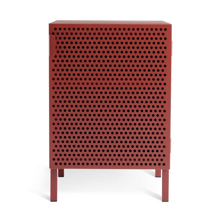 Habitat Landan 1 Door Bedside Table - Burgundy 0