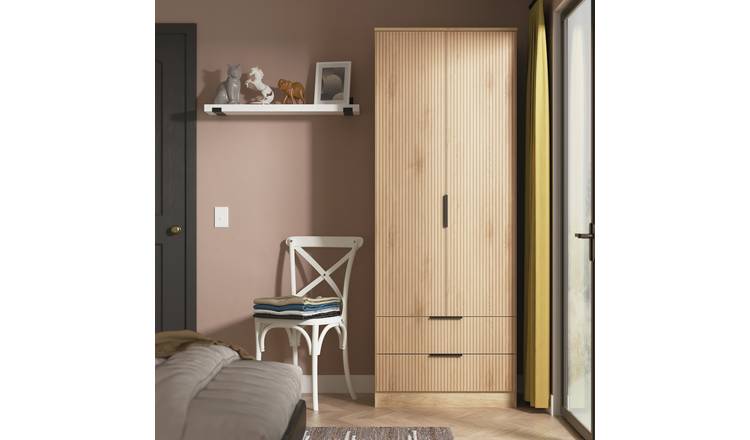 Welcome Tofino 2 Door 2 Drawer Wardrobe - Oak