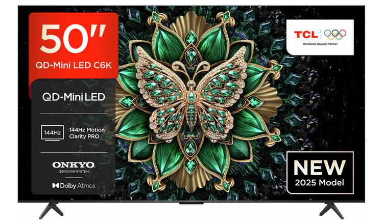 TCL 50 Inch 50C6K-UK Smart 4K UHD HDR Mini LED TV