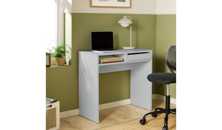 Argos Home Pepper 1 Drawer Office Desk - Grey