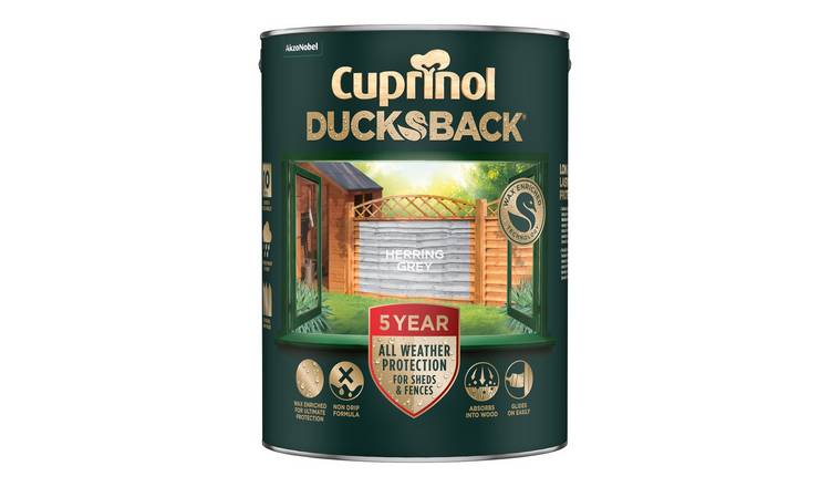 Cuprinol Ducksback Paint Herring Grey - 5L