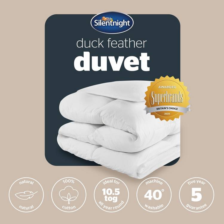 Silentnight Duck Feather 10.5 Tog Duvet - King size 0
