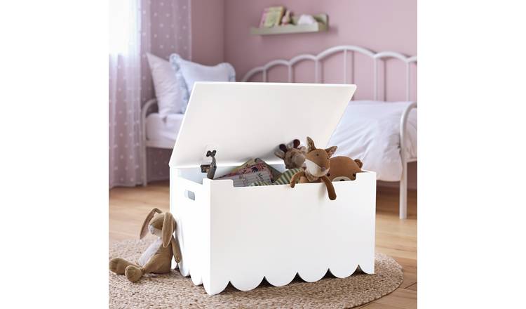 Habitat Kids Joni Scalloped Toy Box - White