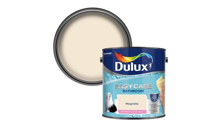 Dulux Easycare Bathroom Soft Sheen Paint Magnolia - 2.5L