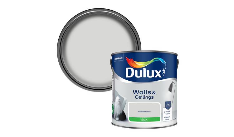 Dulux Wall & Ceiling Silk Paint - Polished Pebble - 2.5L