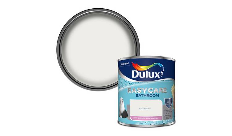 Dulux Easycare Bathroom Paint Pure Brilliant White - 1L