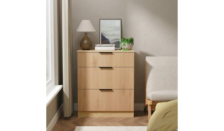 Welcome Tofino 3 Drawer Chest - Oak