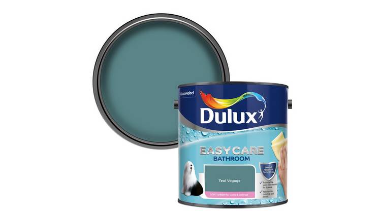 Dulux Easycare Bathroom Soft Sheen Paint Teal Voyage - 2.5L
