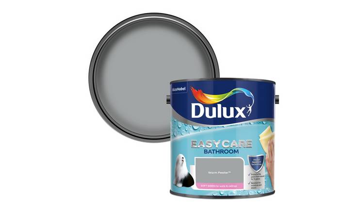 Dulux Easycare Bathroom Soft Sheen Paint Warm Pewter - 2.5L