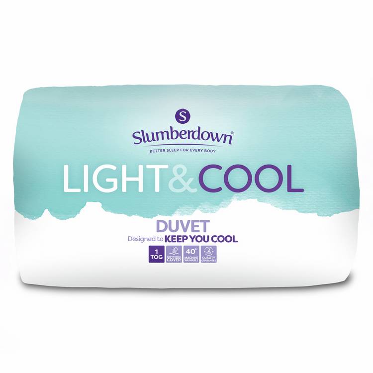 Slumberdown Light & Cool 1 Tog Duvet - Double 0