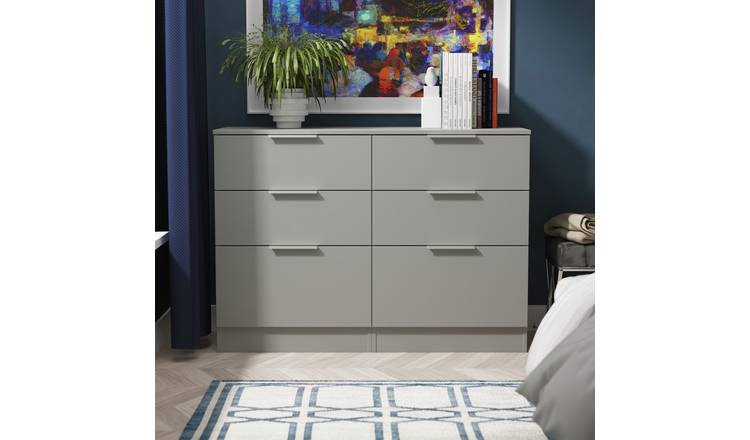 Welcome Orillia 6 Drawer Chest - Grey