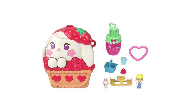 Polly Pocket Picnic Bunny Compact Doll Playset & Accessories