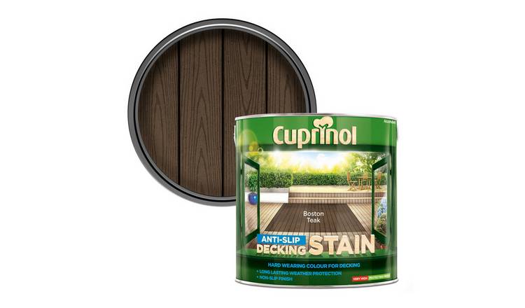 Cuprinol Anti-Slip Deckstain Boston Teak - 2.5L