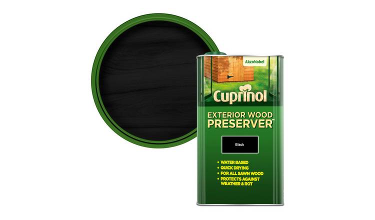 Cuprinol Exterior Wood Preserver Black - 5L