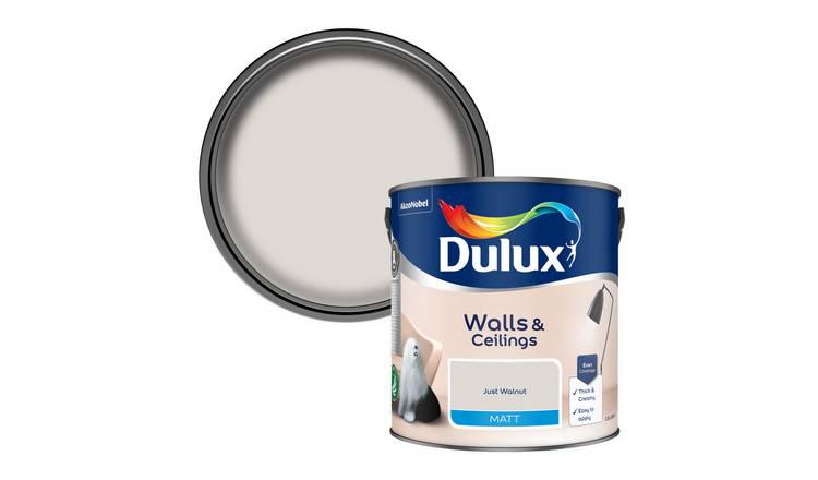 Dulux Walls & Ceilings Matt Paint Just Walnut - 2.5L