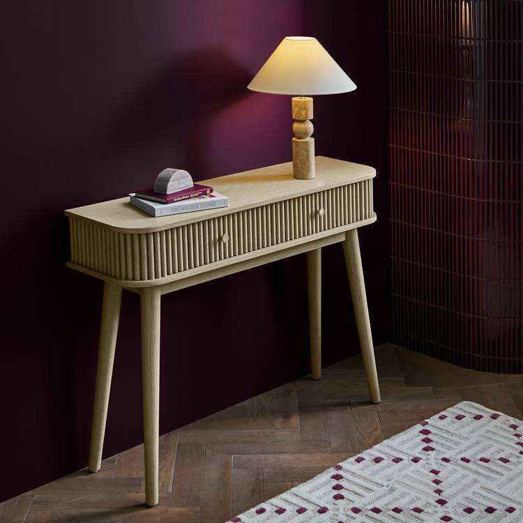 Habitat Kendi 2 drawer Console Table - Natural 0