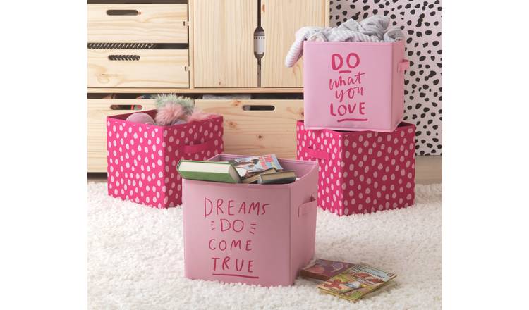 Argos Home Happiness Canvas Boxes