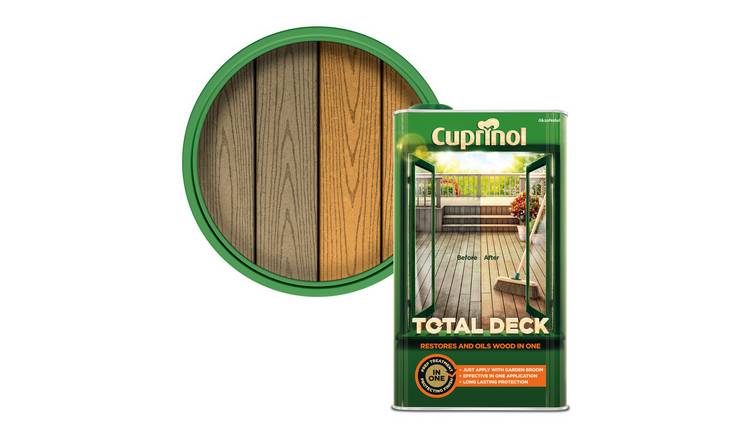 Cuprinol Total Deck Oil & Restorer 5L - Clear