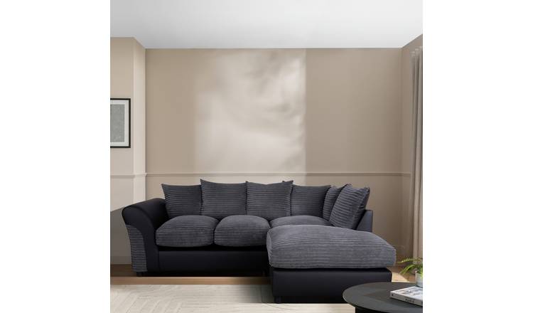 Argos Home Harry Small Right Hand Corner Chaise Sofa - Grey