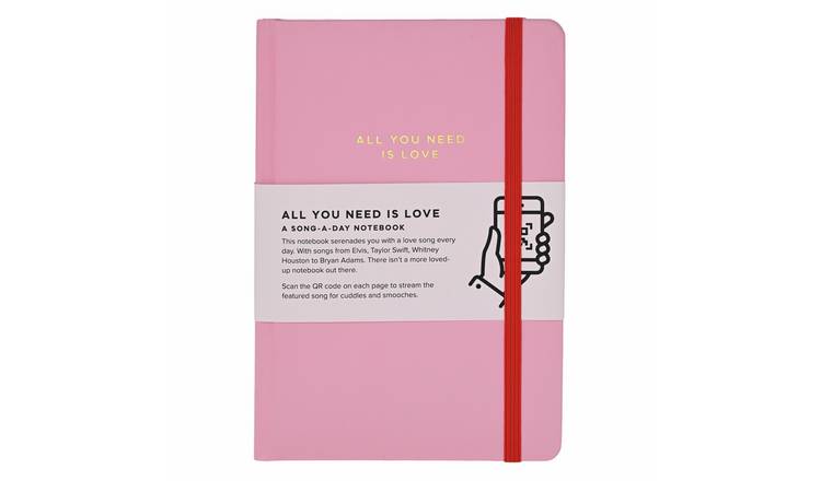 Say It With Songs All You Need is Love A5 Hardback Notebook