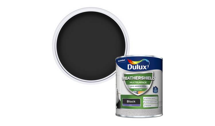 Dulux Weathershield Multisurface Satin Black -750ml