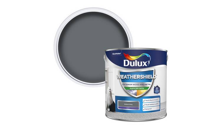 Dulux Weathershield Quick Dry Satin Gallant Grey - 2.5L