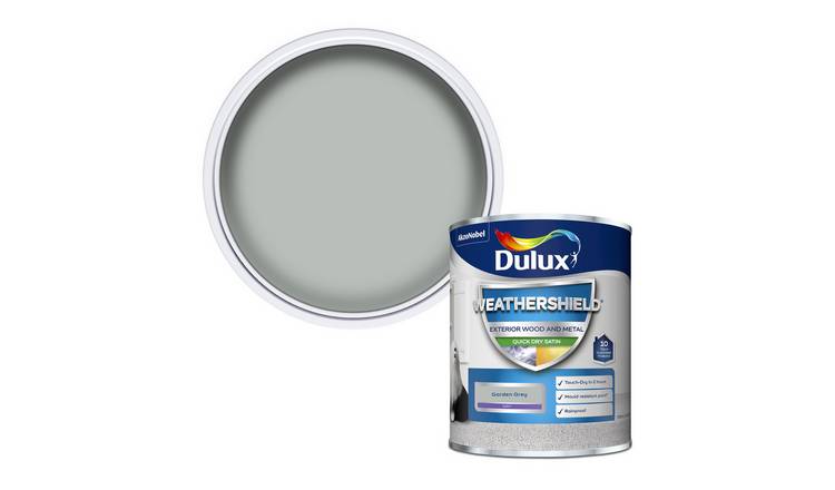 Dulux Weathershield Quick Dry Satin Garden Grey  - 750ml