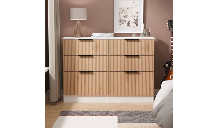 Welcome Tofino 6 Drawer Chest - White & Oak