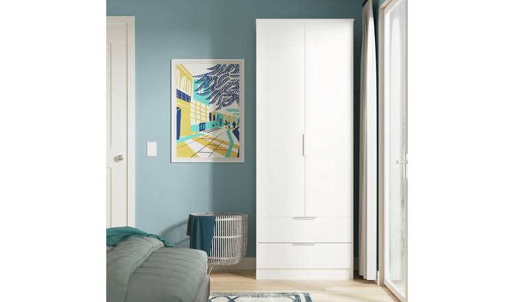 Welcome Orillia 2 Door 2 Drawer Wardrobe - White