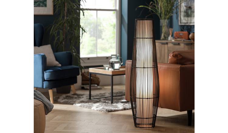 Argos rattan store lamp