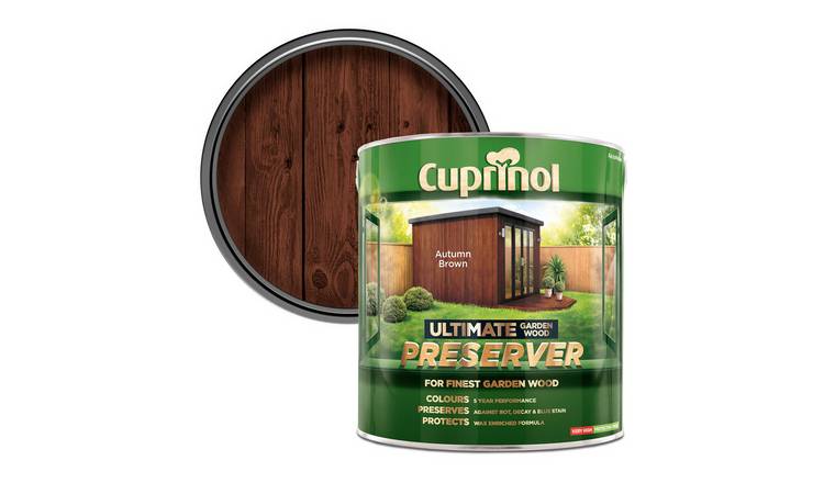 Cuprinol Ultimate Garden Wood Preserver Autumn Brown – 4L