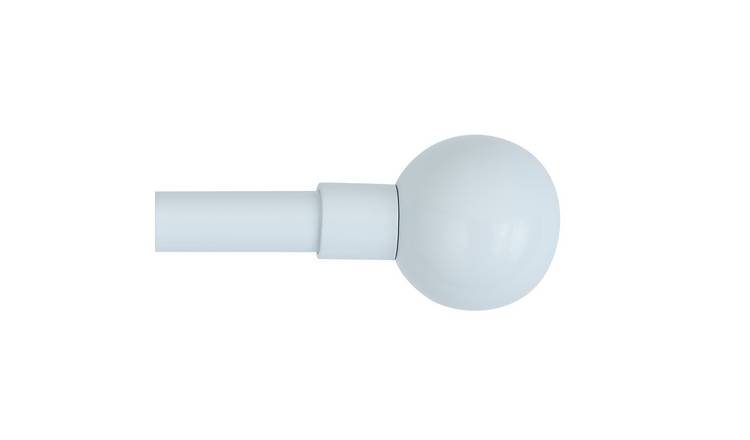 Home Essentials White Extendable Curtain Pole - 70cm - 120cm